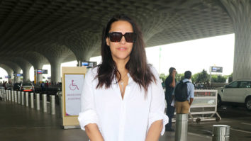 Neha Dhupia rocks the oversized shirt with ease