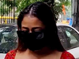Neha Kakkar snapped in red flowy outfit