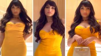 Nora Fatehi is all fired up in a gorgeous yellow body-con dress in her latest video