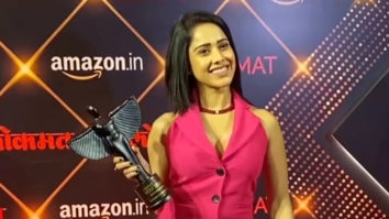 Nushrratt Bharuccha’s glorious pink outfit for Lokmat Awards