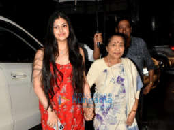 Photos: Asha Bhosle and Zanai Bhosle snapped at Mizu in Bandra