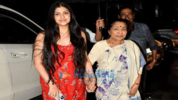 Photos: Asha Bhosle and Zanai Bhosle snapped at Mizu in Bandra