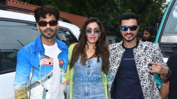 Photos: Darshan Kumaar, Aparshakti Khurana and Khushalii Kumar snapped promoting their film Dhokha – Round D Corner in Juhu