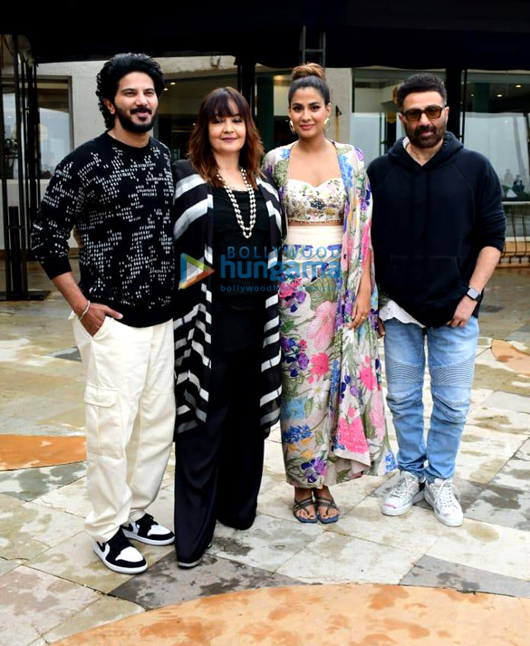 photos dulquer salmaan pooja bhatt shreya dhanwanthary and sunny deol snapped at chup promotions 1