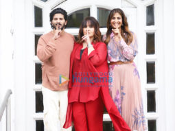 Photos: Dulquer Salmaan, Pooja Bhatt and Shreya Dhanwanthary promote Chup at Taj Lands End in Bandra