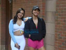 Photos: Neha Sharma and Aisha Sharma spotted at the gym in Bandra