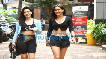 Photos: Neha Sharma and Aisha Sharma spotted at the gym in Bandra