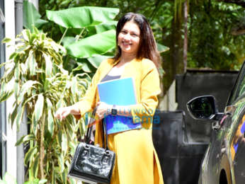 Photos: Nimrat Kaur, Bhagyashree and Subodh Bhave spotted at Maddock Films’ office in Santacruz