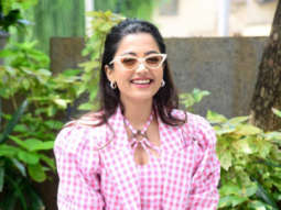 Photos: Rashmika Mandanna snapped promoting Goodbye in Juhu