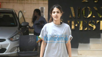 Photos: Rhea Chakraborty spotted at Rhinos gym in Khar