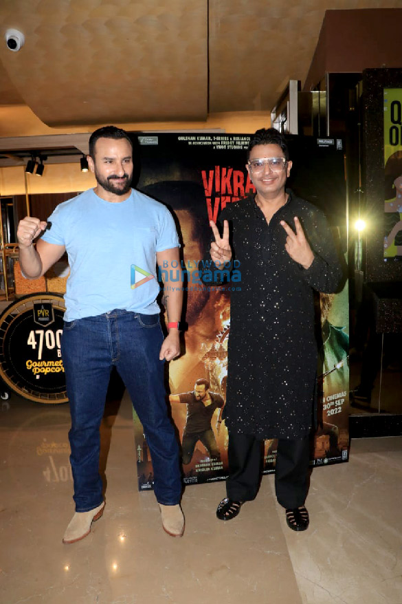photos saif ali khan bhushan kumar and others snapped at vikram vedha trailer launch 9