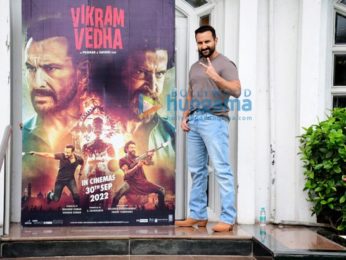 Photos: Saif Ali Khan promotes Vikram Vedha at Taj Lands End, Bandra