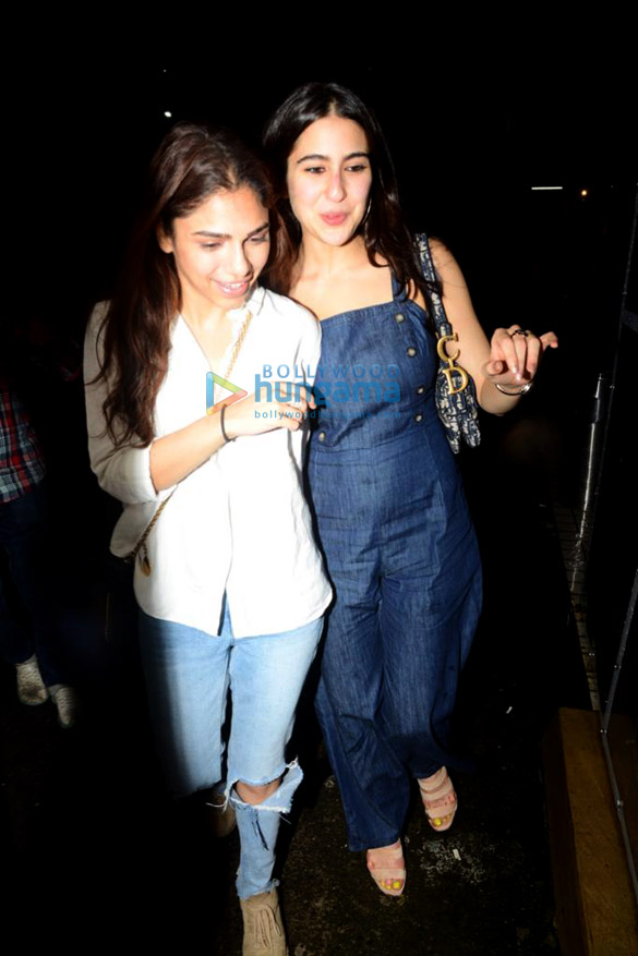 photos sara ali khan and sharmin segal snapped at bastian in worli 1