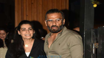 Photos: Suniel Shetty with wife at Mizu in Bandra
