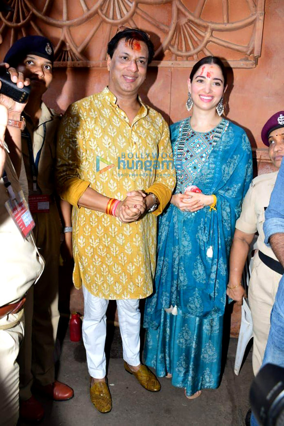 photos tamannaah bhatia and madhur bhandarkar snapped at lalbaugcha raja to seek blessings after of babli bouncer trailer launch 1