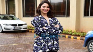 Photos: Tamannaah Bhatia and Madhur Bhandarkar snapped at the promotions of their film Babli Bouncer