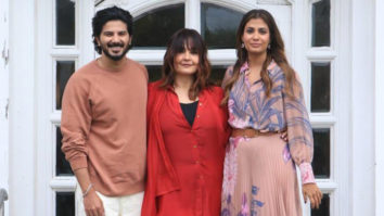 Pooja Bhatt, Dulquer Salmaan and Shreya Dhanwanthary pose together for a selfie