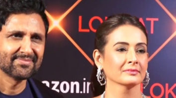 Preeti Jhangiani poses with husband at Lokmat Awards