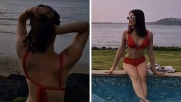 Radhika Madan looks ravishing in fiery red swim set as she chills by the pool in Goa