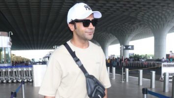 Rajkummar Rao snapped in a dapper airport look