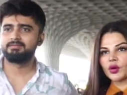 Rakhi Sawant and Adil Khan snapped together at the airport