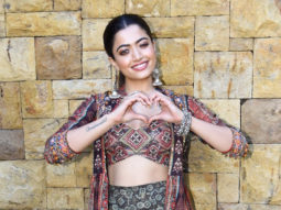 Rashmika Mandanna flashes her beautiful smile as she poses for paps