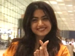 Rashmika Mandanna pulls off the orange-black pairing