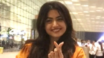 Rashmika Mandanna pulls off the orange-black pairing