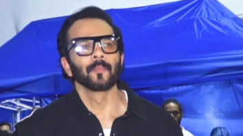 Rohit Shetty poses for paps in an all-black outfit