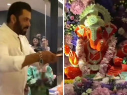 Salman Khan performs aarti at Arpita Khan’s residence during Ganesh Chaturthi celebrations, watch video 