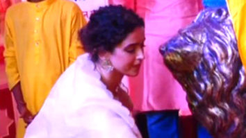 Sanya Malhotra visits Ganpati Bappa