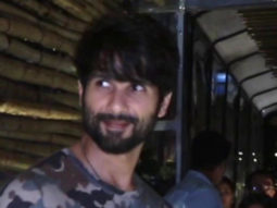 Shahid Kapoor snapped at a restaurant post Mira Rajput’s birthday celebrations