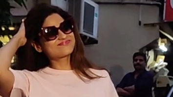 Shamita Shetty poses for paps as she gets clicked in the city