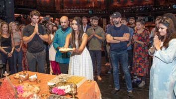 Shoba Narayan, Austin Colby and the entire cast of Aditya Chopra’s Broadway musical DDLJ – Come Fall In Love perform puja before the big opening night, see photos