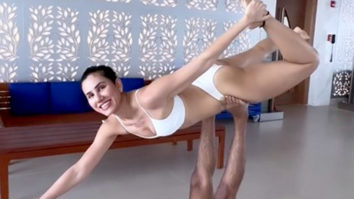 Sonnalli Seygall nails the yoga pose with ease