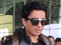 Sonu Sood smiles for selfies with fans at the airport