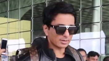 Sonu Sood smiles for selfies with fans at the airport