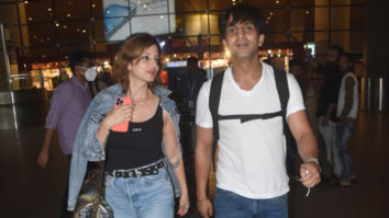 Sussanne Khan and Arslan Goni walk hand in hand at the airport