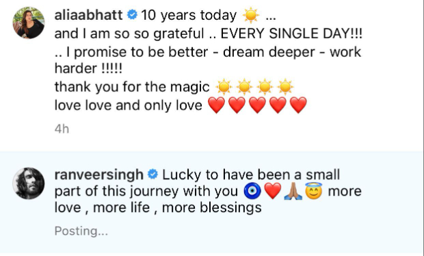 10 Years Of Student Of The Year: Alia Bhatt shares sunkissed selfie to celebrate completing a decade in films; Ranveer Singh sends ‘more love’