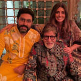 Amitabh Bachchan celebrates his 80th birthday with intimate family gathering; poses with Abhishek Bachchan and Shweta Bachchan Nanda