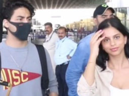 Aryan Khan snapped at the airport with sister Suhana Khan