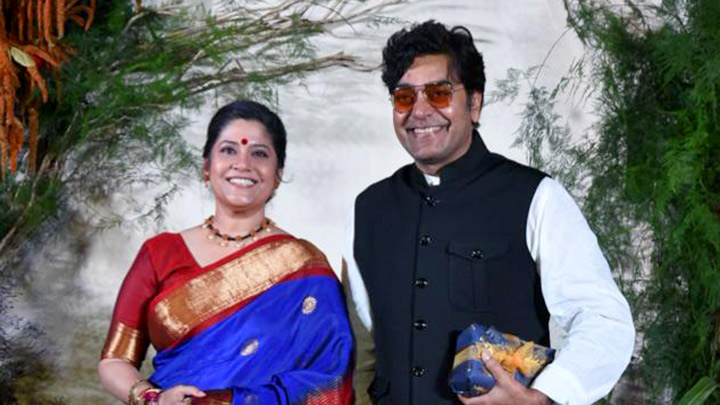 Ashutosh Rana arrives with wife Renuka Shahane for Richa-Ali’s