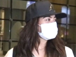 Chirpy and Cheerful Rashmika Mandanna snapped at the airport