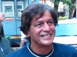 Chunky Pandey smiles as he poses for paps