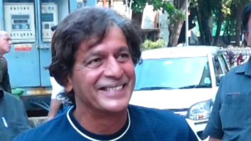 Chunky Pandey smiles as he poses for paps