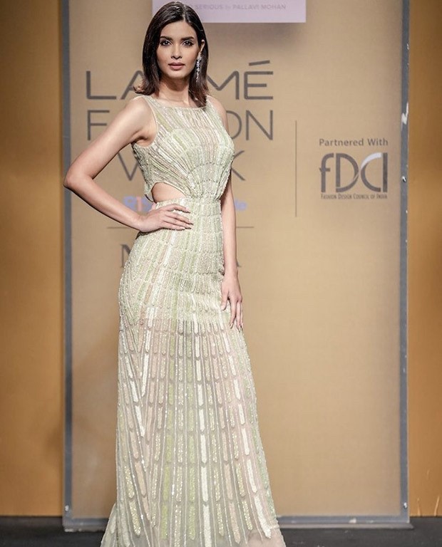 Diana Penty makes jaws drop in an embellished sequin dress as she walks the ramp at The FDCI x Lakmé Fashion Week for designer Pallavi Mohan Diana Penty makes jaws drop in an embellished sequin dress as she walks the ramp at The FDCI x Lakmé Fashion Week for designer Pallavi Mohan
