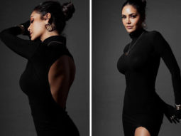 Esha Gupta looks flawless in a black body-con dress with a side slit worth Rs. 26,000 at Bunty Sajdeh’s birthday celebration