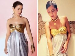 Fashion Faceoff: Tamannaah Bhatia or Kubbra Sait; Who wore the Dash & Dot’s metallic block dress worth Rs. 5,990 better?