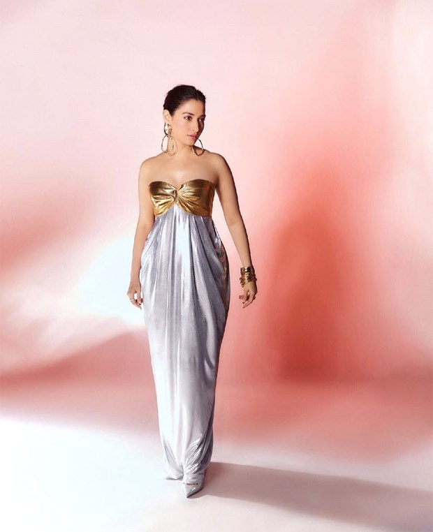 Fashion Faceoff: Tamannah Bhatia or Kubbra Sait; Who wore the Dash & Dot’s metallic block dress worth Rs. 5,990 better? 