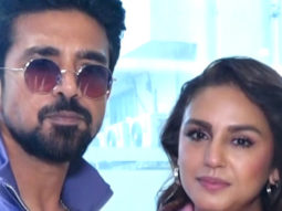 Huma Qureshi, Saqib Saleem, Zaheer Iqbal, Sonakshi Sinha pose for paps with Double XL poster